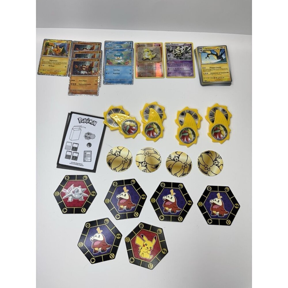 Pokemon Mcdonalds Match Battle 2023‎ Lot Spinners Coins Foil Cards Stage 1 & 2